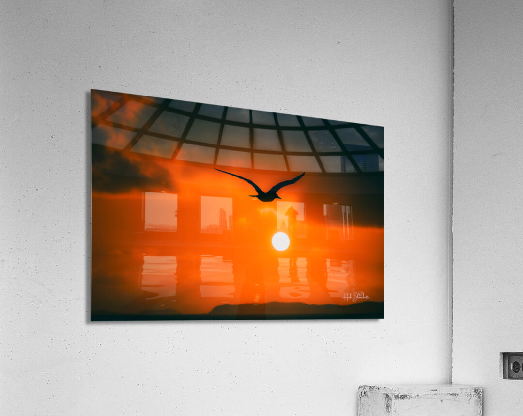 Sunrise While Approaching The United States Virgin Islands Acrylic Print