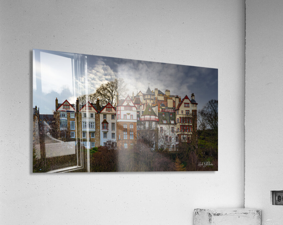 Ramsay Garden In Edinburgh Scotland UK Acrylic Print