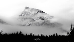 Sleeping Mountain In The Rockies Alberta Canada