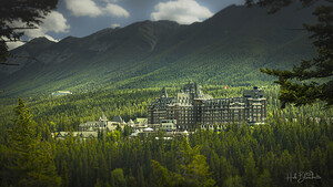 Sunset At The Fairmont in Banff Alberta Canada