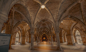 Cloisters Undercroft at the University of Glasgow Scotland UK