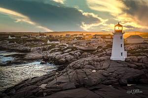 Sunrise Peggys Cove Nova Scotia Canada