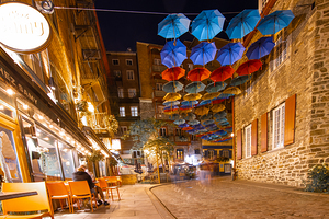 Umbrella Alley Rue Du Cul-Du Sac Old Quebec Canada