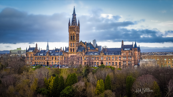 Gilbert Scott Building University of Glasgow Scotland UK  Print