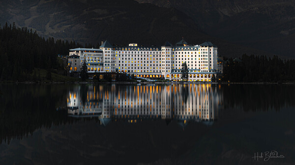 Fairmont Hotel Lake Louise Alberta Canada Print
