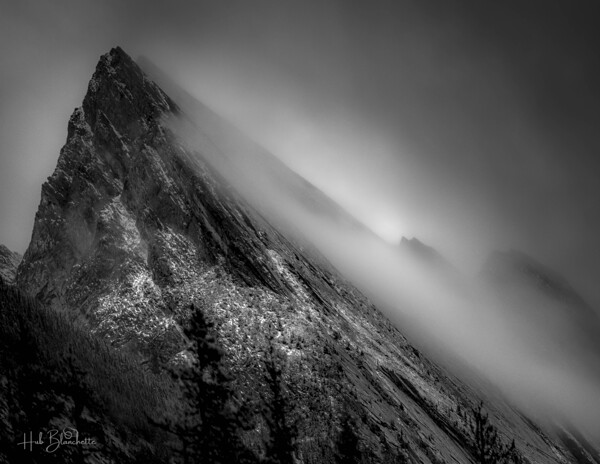 Rolling Fog in Rockies Alberta Canada Print