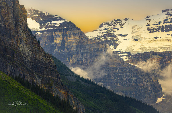 Depth Of Contrast Lake Louise Alberta Canada Print
