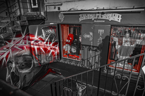 Hardlines Tattoo Glasgow Scotland UK Print