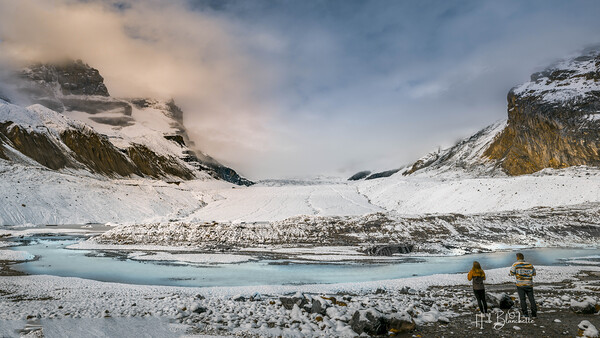Glaciers In The Columbia Icefields Alberta Canada Print
