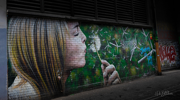 Wind Power Mural Glasgow Scotland UK Print