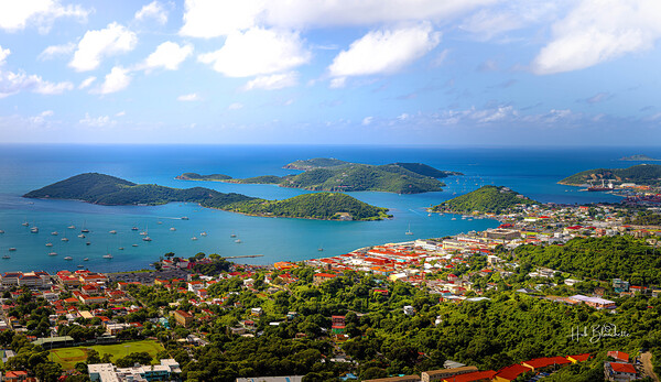 Port Of St.Thomas US Virgin Islands Print