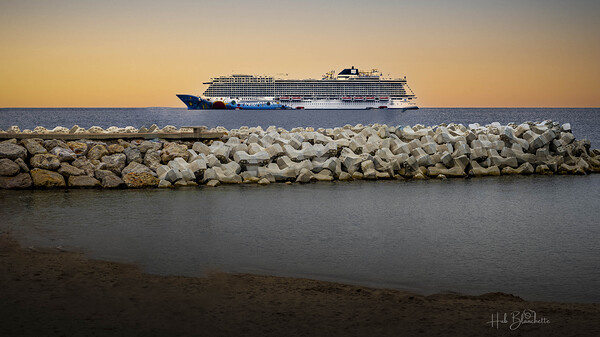 Norwegian Breakaway Cannes France Print