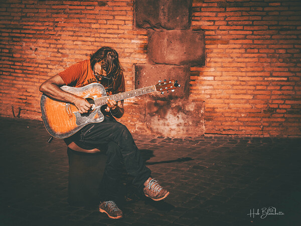 Street Performer Rome Italy Print