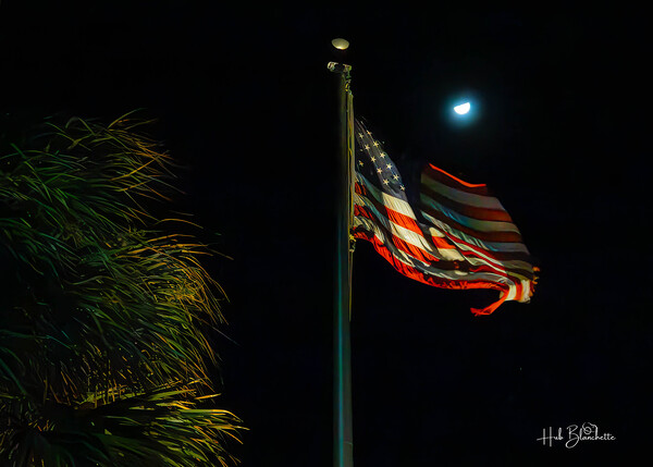 US Flag Fort Lauderdale Florida Print