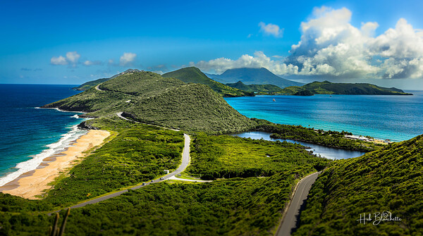 Timothy Hill Overlooking St.Kitts & Nevis Print