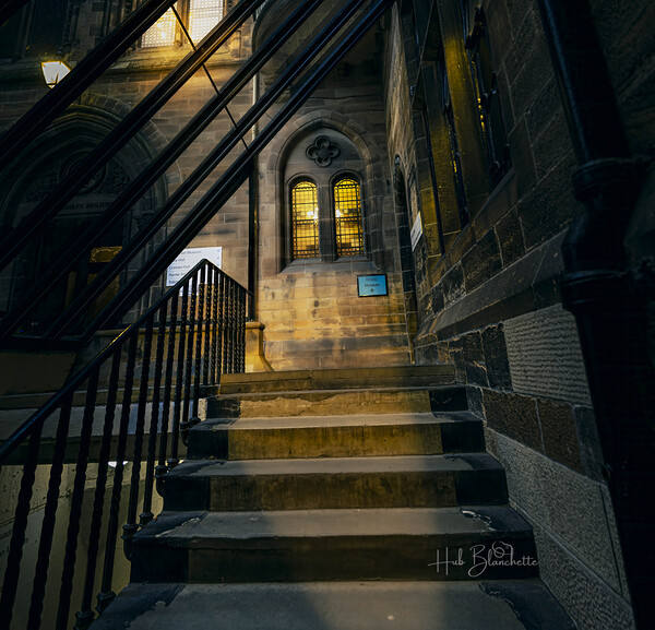 Lion and Unicorn Staircase University Of Glasgow Scotland UK Print