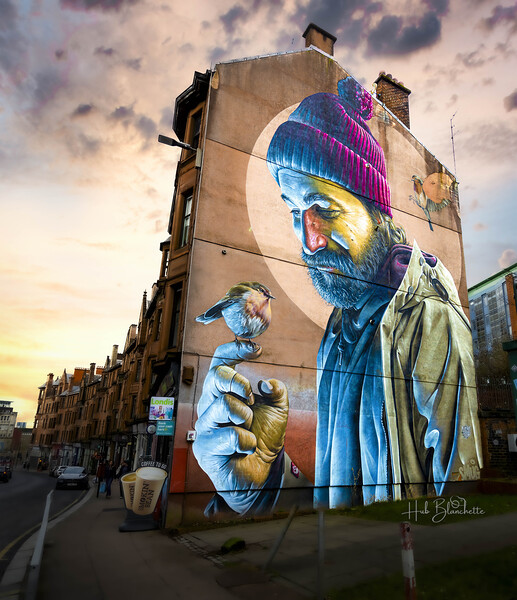 Modern Day Mungo Mural Glasgow Scotland UK Print