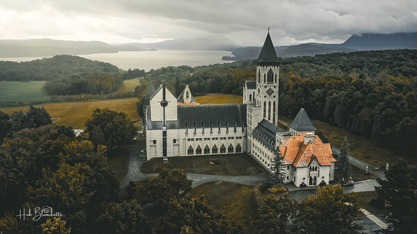 Abbaye de Saint-Benoit du Lac Quebec Canada Print