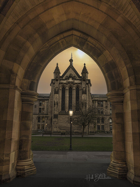 Memorial Chapel at the University of Glasgow Scotland UK Print