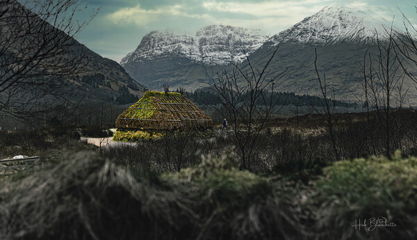 Turf and Creel House Scottish Highlands Scotland UK Print