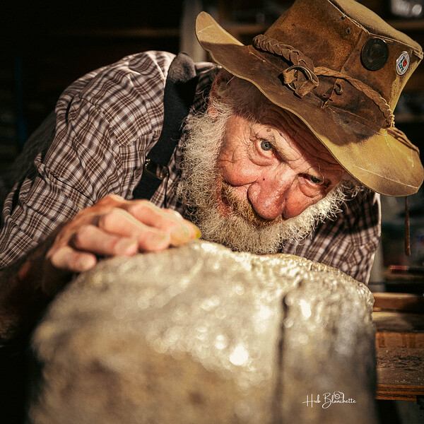 Old Timer Woodworker Print