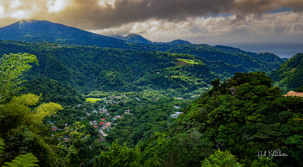 Valcano In Dominica Print