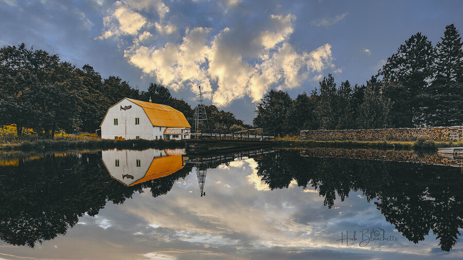 Ferme Piscicole Ile dOrleans Quebec Canada  Print