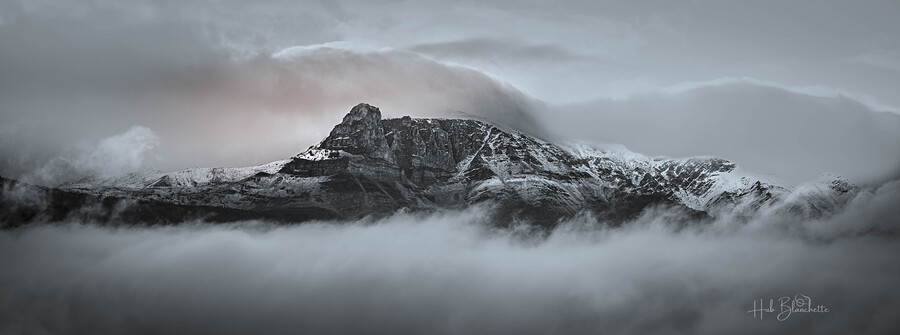 Rolling Clouds In The Rockies Alberta Canada  Print