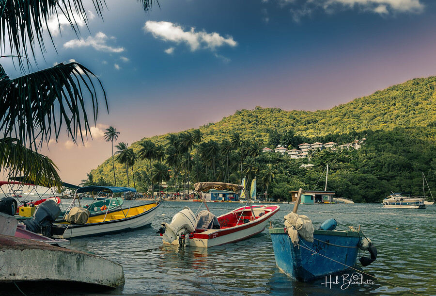 Marigot Public Beach Saint Lucia  Print