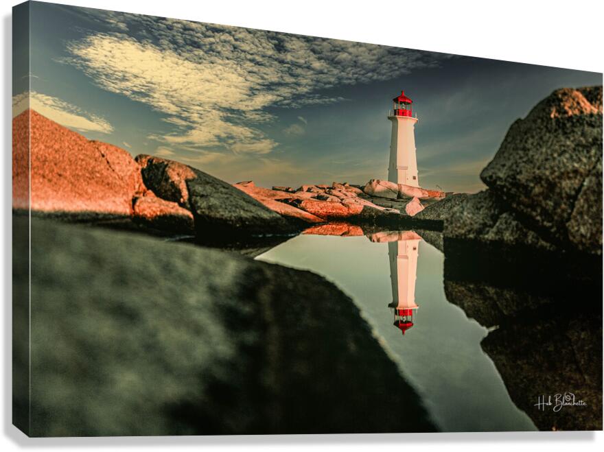 Sunrise Peggys Cove Nova Scotia Canada Canvas Print