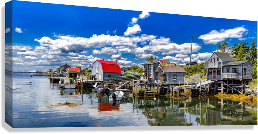 Blue Rock Nova Scotia Canada Canvas Print