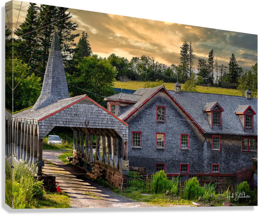 Hunter River Mill PEI Canada Canvas Print