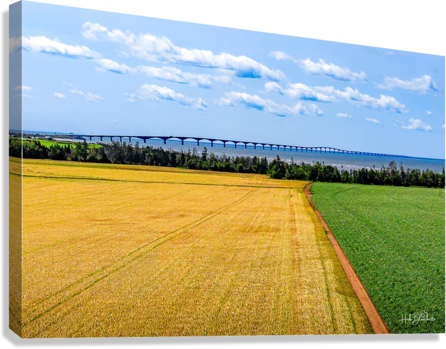 Confederation Bridge PEI Canada Canvas Print