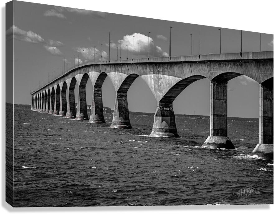 Confederation Bridge PEI Canada Canvas Print