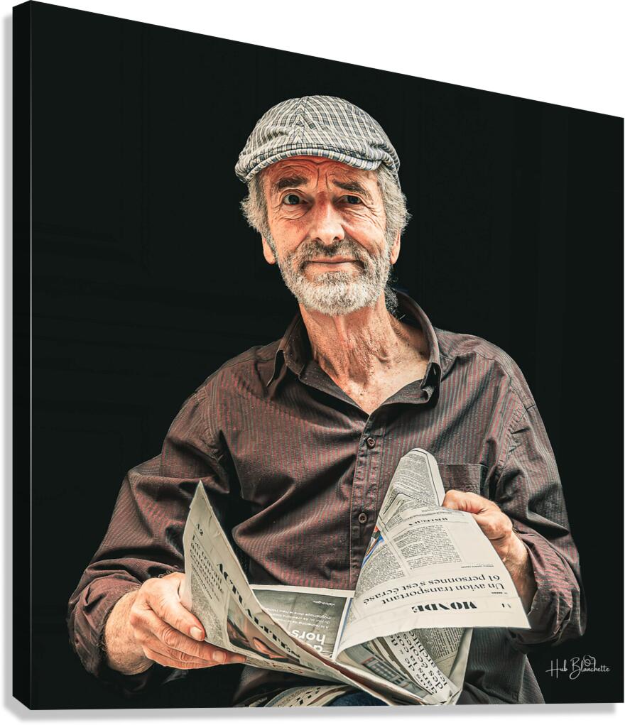 Artist On The Rue Du Tresor In Old Quebec Canada Canvas Print