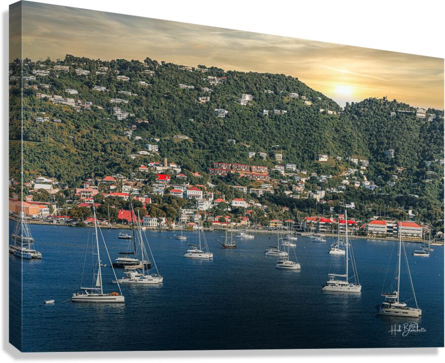Down Town St.Thomas US Virgin Islands Canvas Print