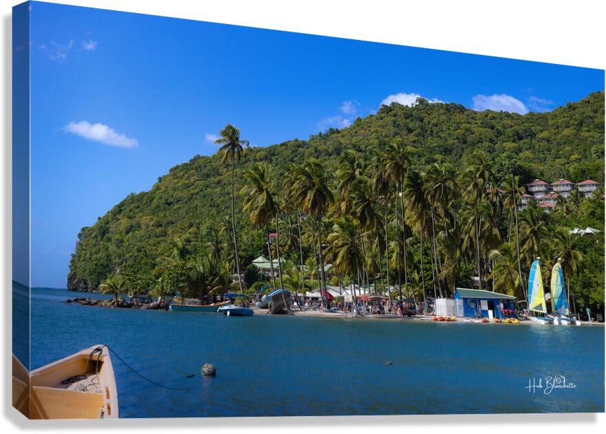 Marigot Beach Saint Lucia Canvas Print