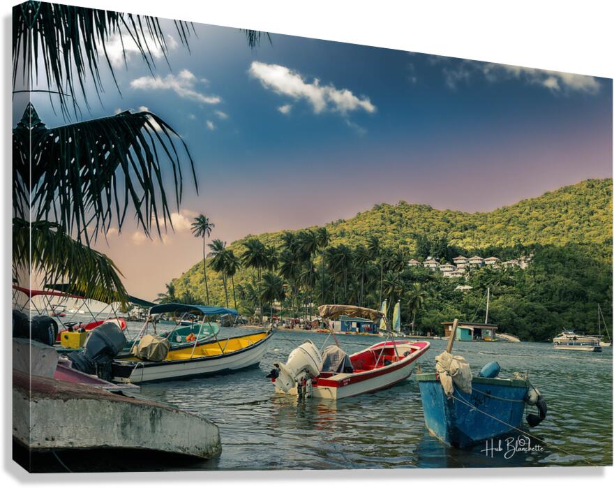 Marigot Public Beach Saint Lucia Canvas Print