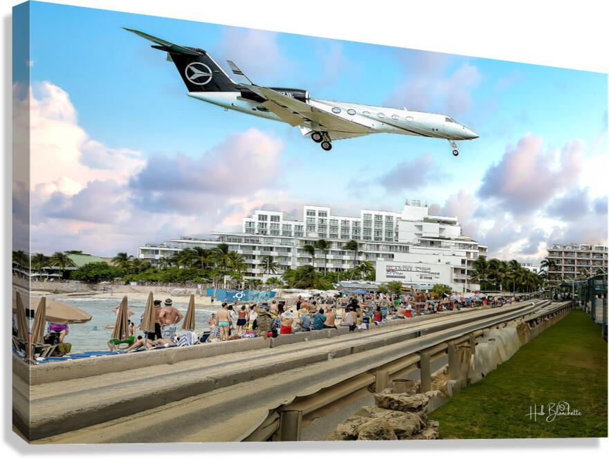 Maho Beach Sint Maarten Canvas Print