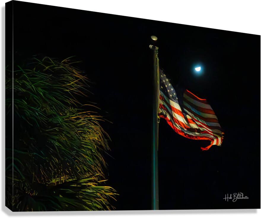 US Flag Fort Lauderdale Florida Canvas Print