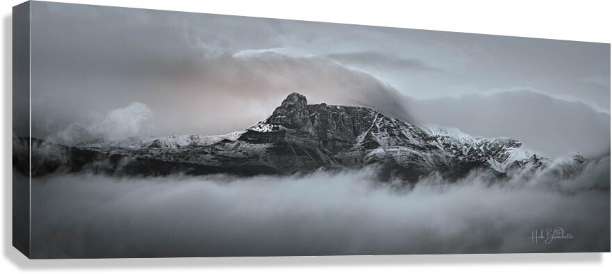 Rolling Clouds In The Rockies Alberta Canada Canvas Print
