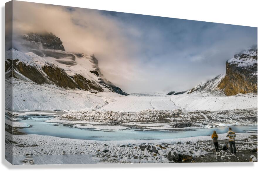 Glaciers In The Columbia Icefields Alberta Canada Canvas Print