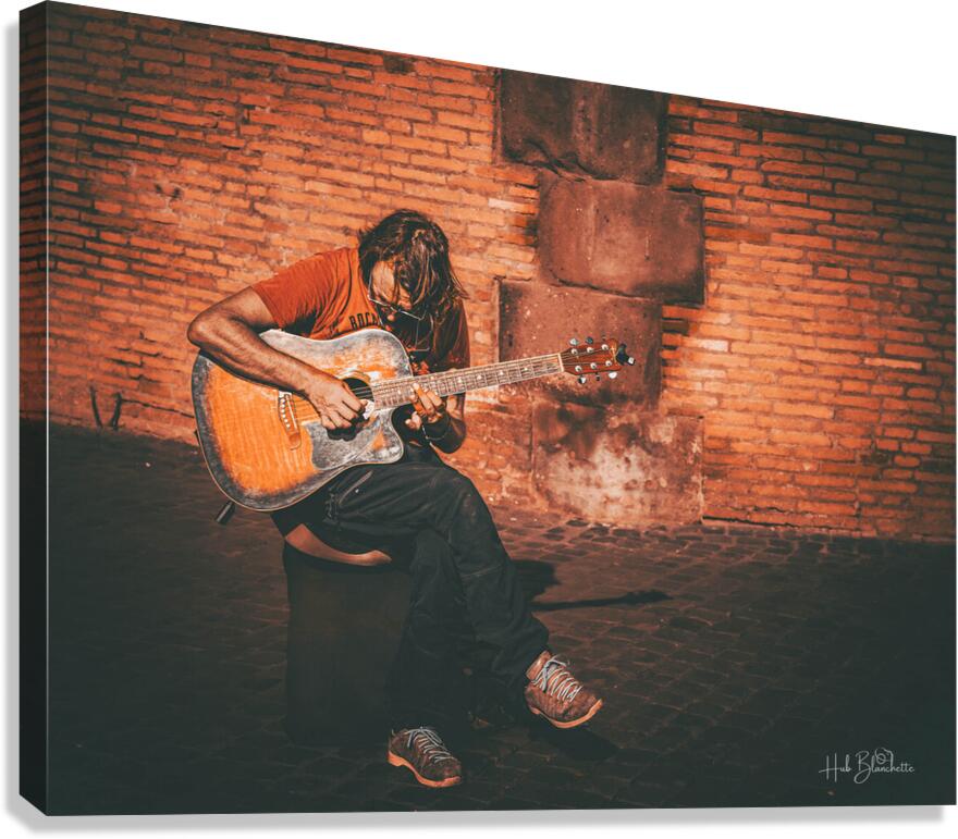 Street Performer Rome Italy Canvas Print