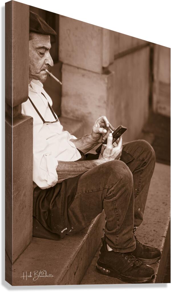 Coffee Break Rome Italy Canvas Print