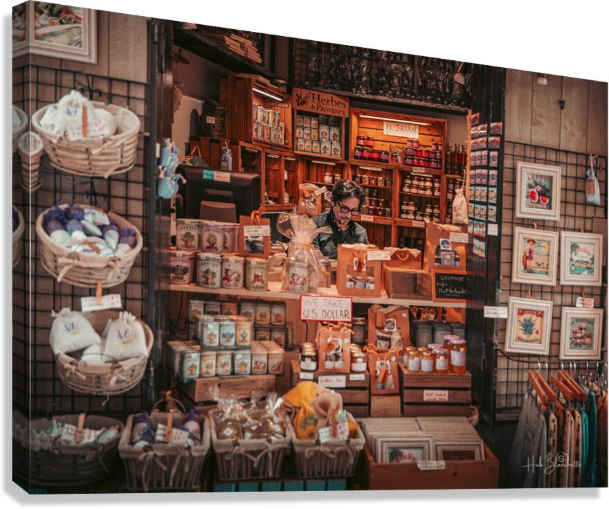 Shop Keeper Florence Italy Canvas Print