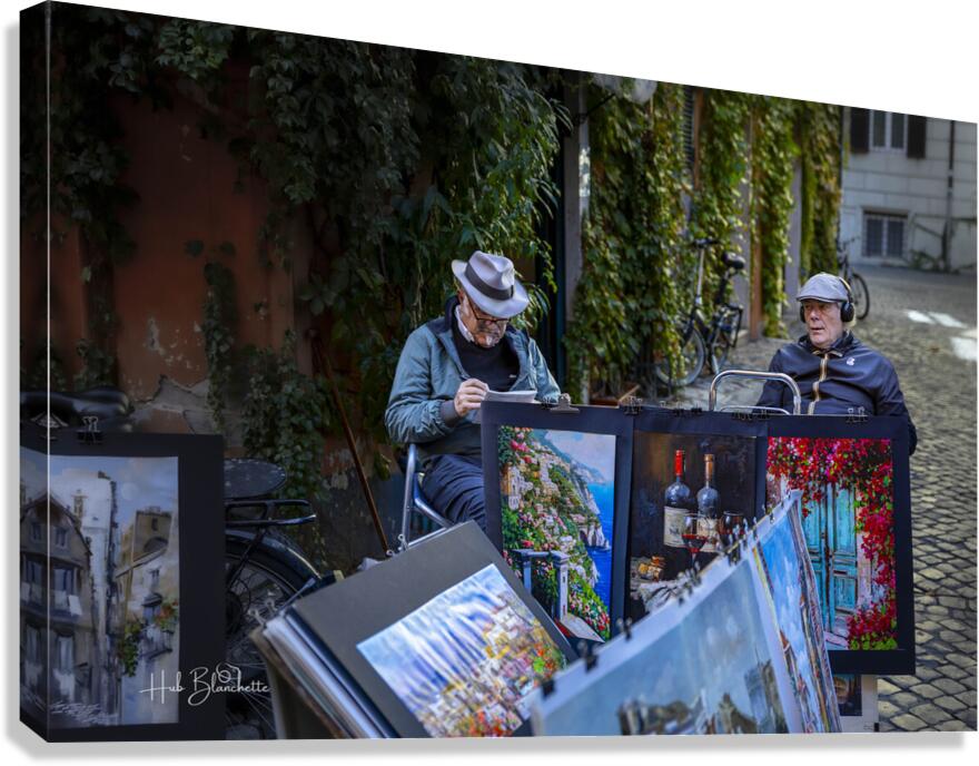 Artists Amalfi Italy Canvas Print