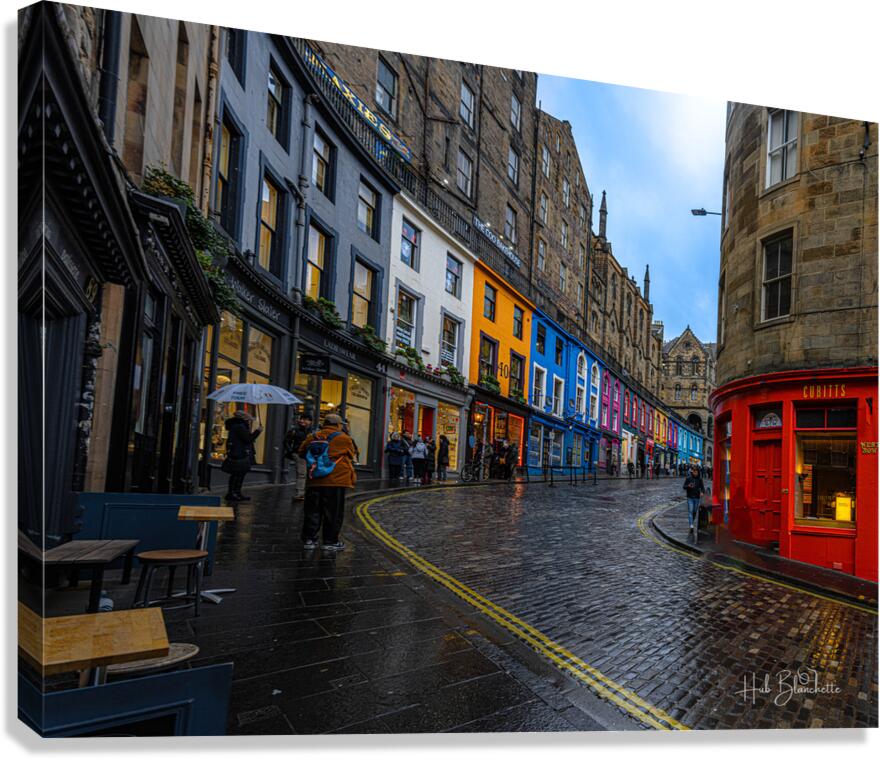 Victoria Street in Edinburgh Scotland UK Canvas Print