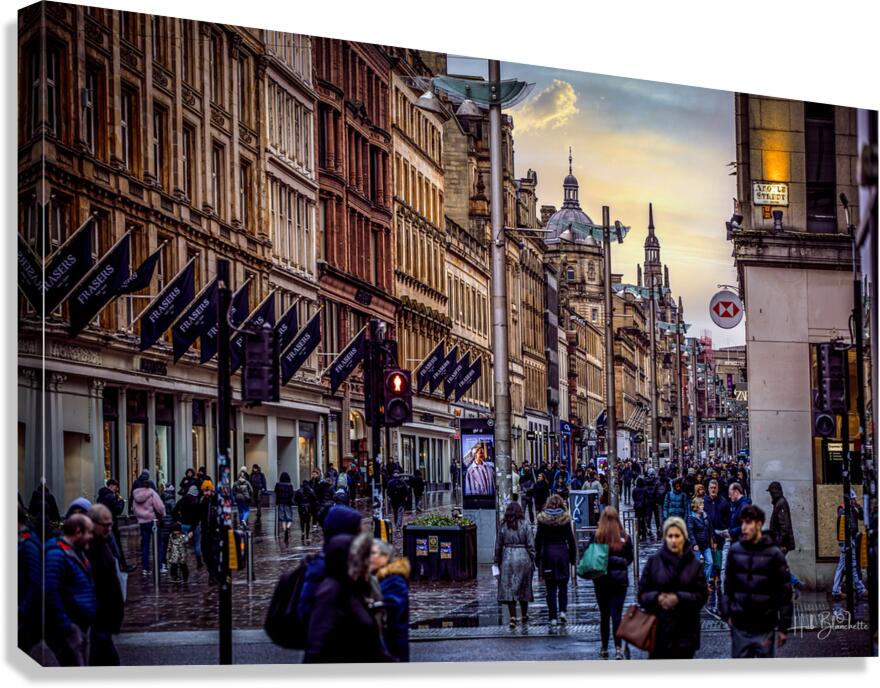 Argyle Street Glasgow Scotland UK Canvas Print