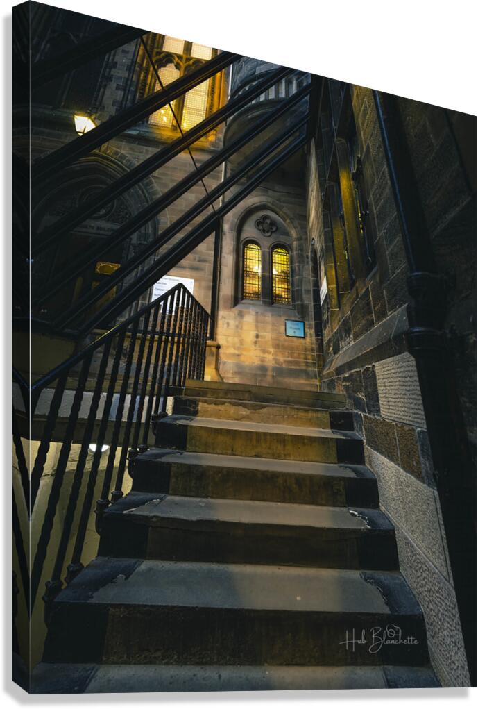  Lion and Unicorn Staircase University Of Glasgow Scotland UK Canvas Print