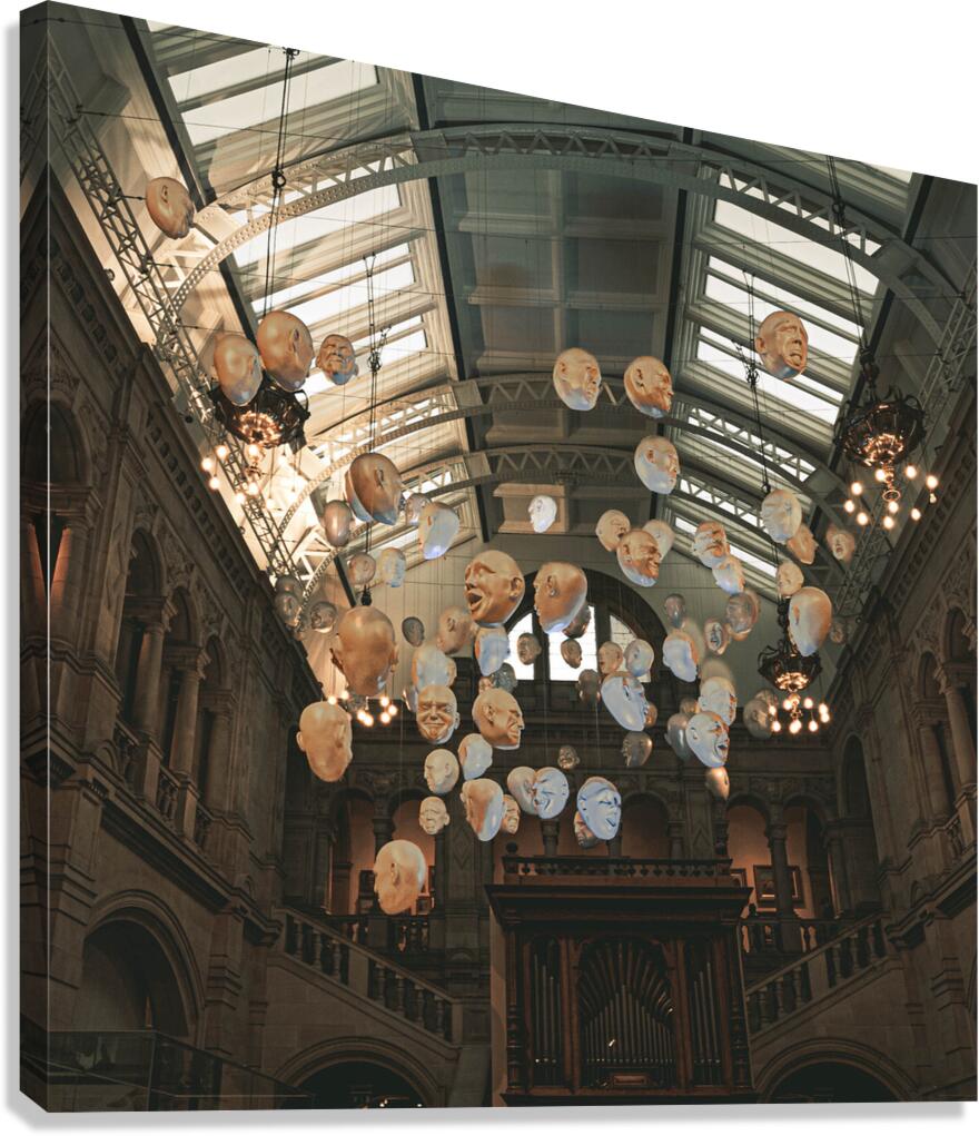 Floating Heads Kelvingrove Art Gallery and Museum in Glasgow Scotland UK Canvas Print